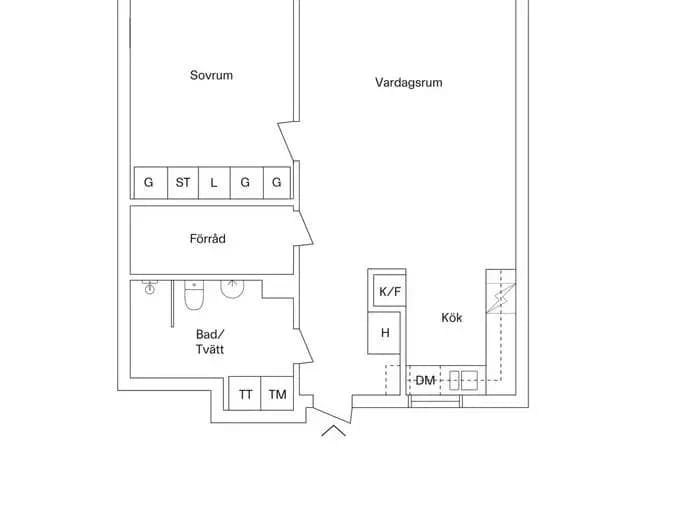Floor plan for Hornsbergs Strand 21