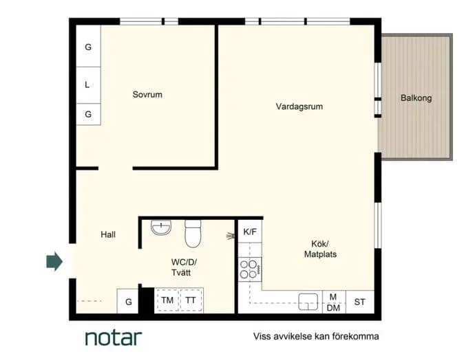 Floor plan for Skagafjordsgatan 3