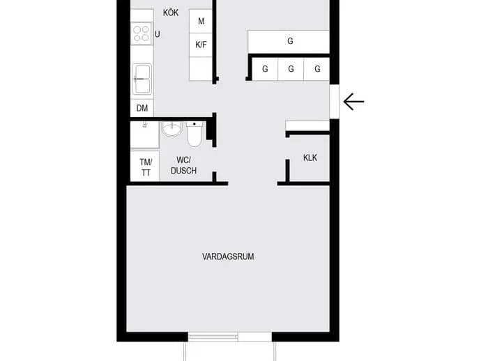 Floor plan for Bjursätragatan 102