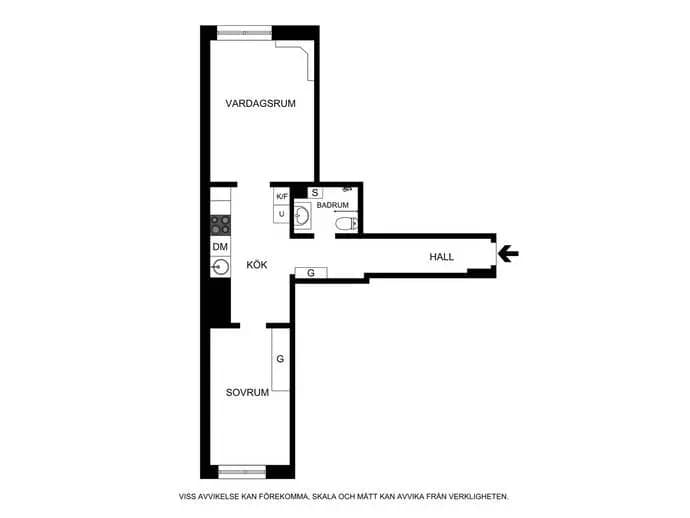 Floor plan for Gambrinusgatan 5