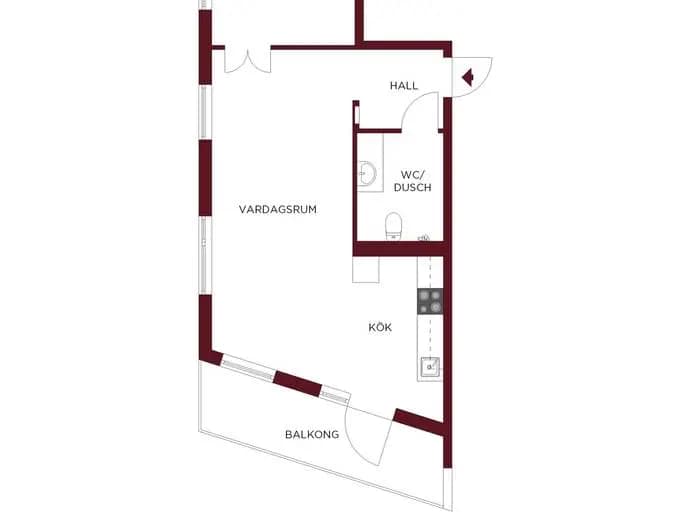 Floor plan for Kratsbodavägen 50A