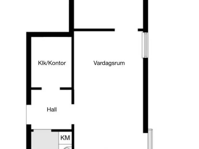 Floor plan for Kratsbodavägen 50B