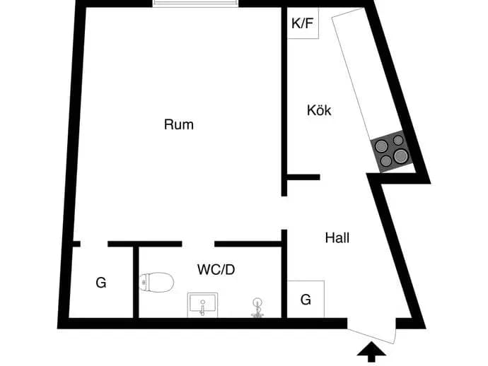 Floor plan for Creutzgatan 1