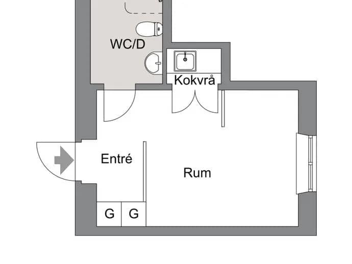 Floor plan for Follingbogatan 18