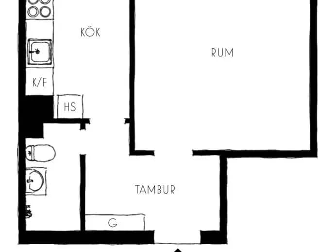 Planritning för Aspövägen 105