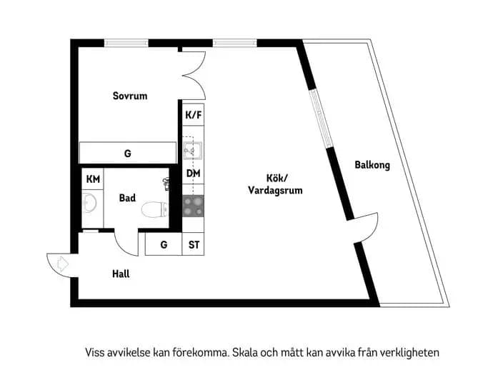Planritning för Kratsbodavägen 50D