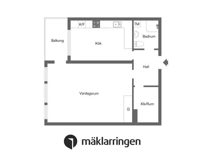 Floor plan for Mirabellbacken 11, 1tr