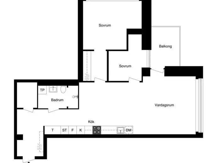 Floor plan for Torsplan 8