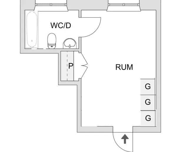 Planritning för Follingbogatan 22