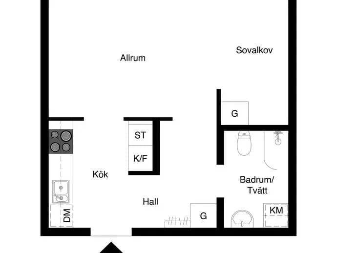 Floor plan for Önologgatan 4