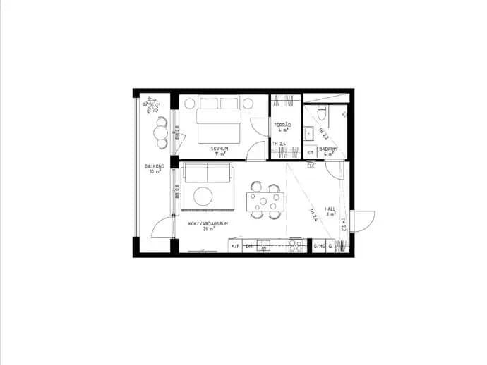 Floor plan for Kistagången