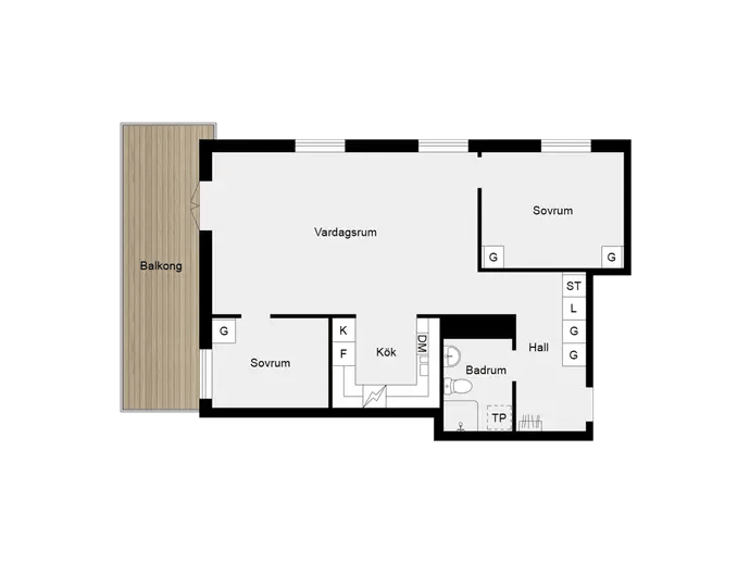 Floor plan for Ekholmsvägen 303