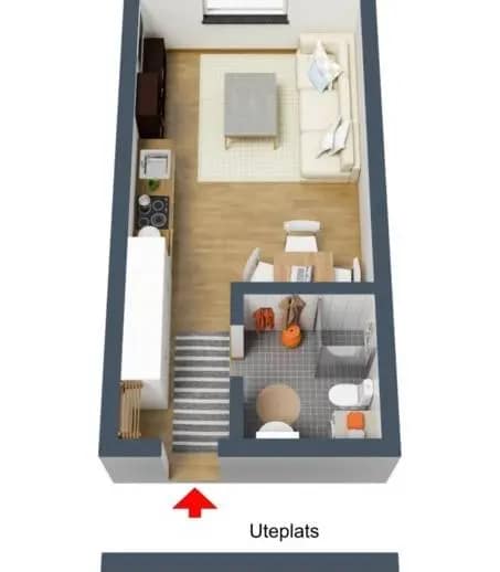 Floor plan for Arholmagatan 10