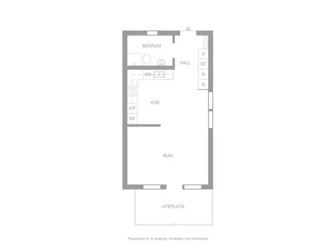 Floor plan for Balders Båge 8A