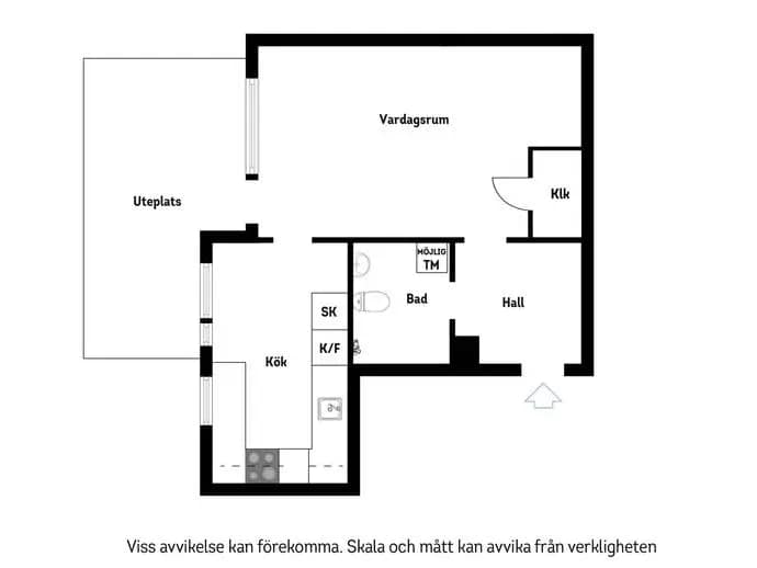 Planritning för Johan Enbergs väg 48A