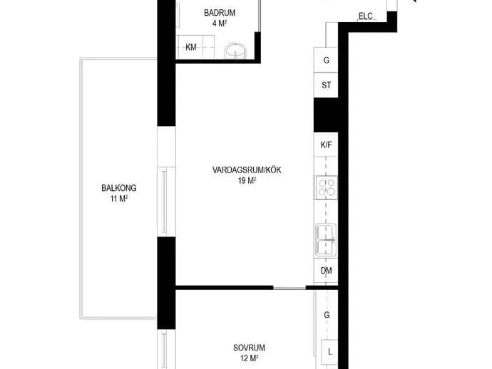 Planritning för Järva skjutbaneväg 35