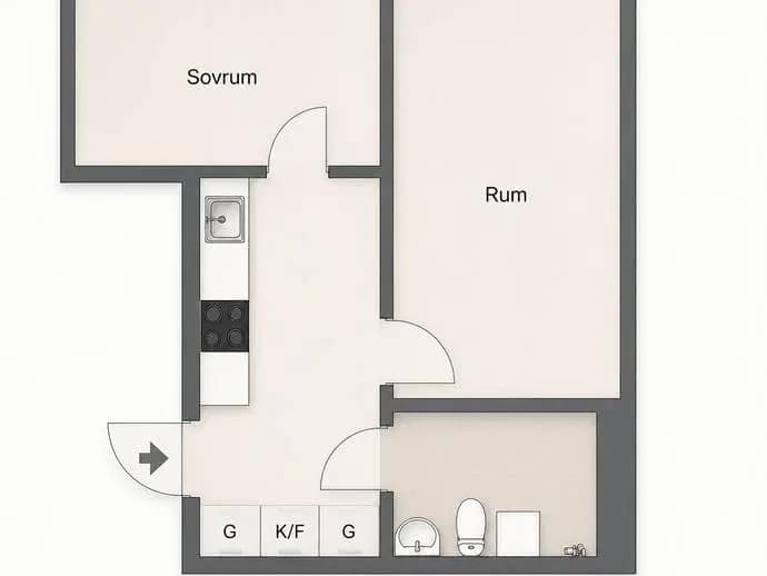 Floor plan for Wiboms väg 15