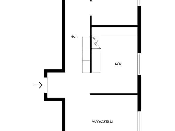 Planritning för Nybodagatan 2