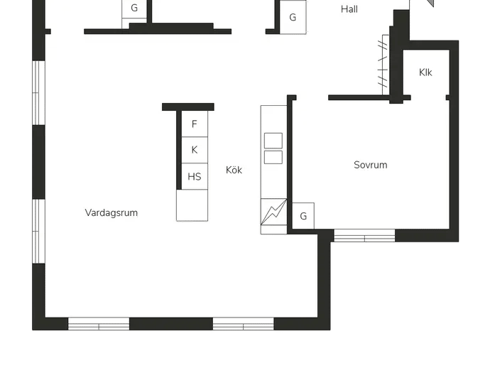 Planritning för Hannebergsgatan 22
