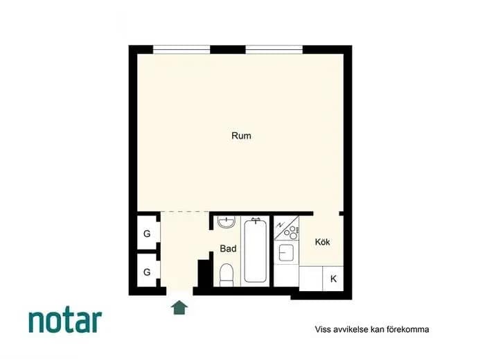 Planritning för Råsundavägen 133B
