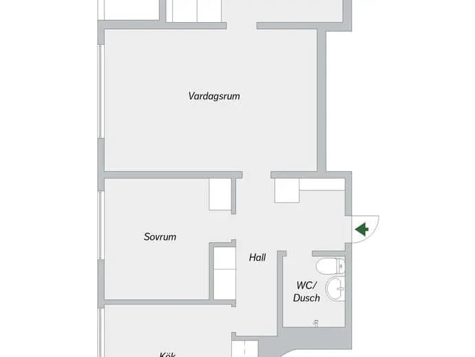 Planritning för Hagalundsgatan 22, 12 tr