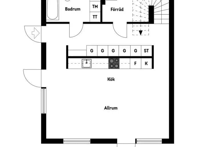 Planritning för Åbroddsvägen 16E