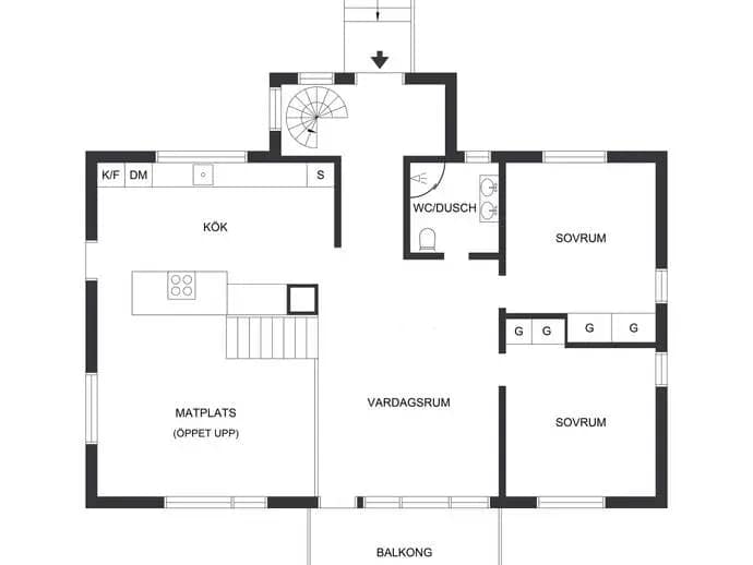 Floor plan for Branta stigen 10