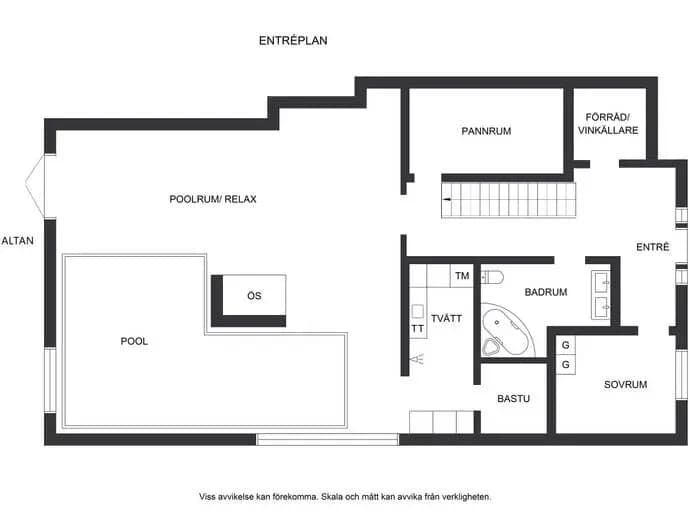 Planritning för Sätravägen 5