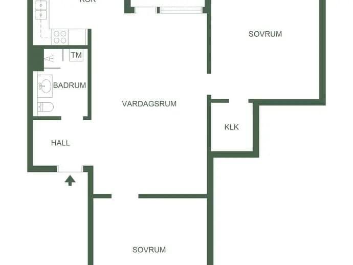 Floor plan for Syrenparken 14