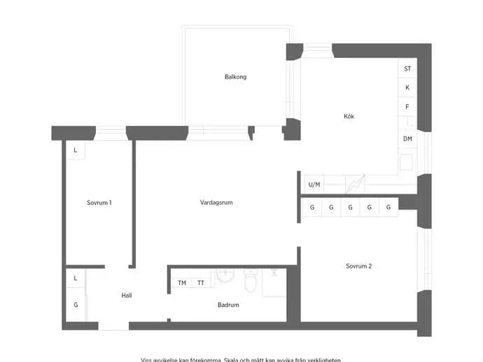 Floor plan for Tollare strand 9