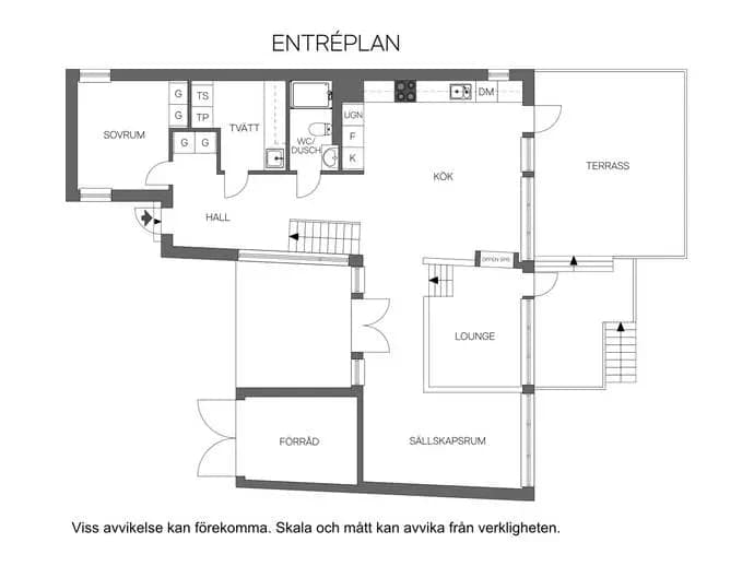 Floor plan for Godtemplarvägen 18
