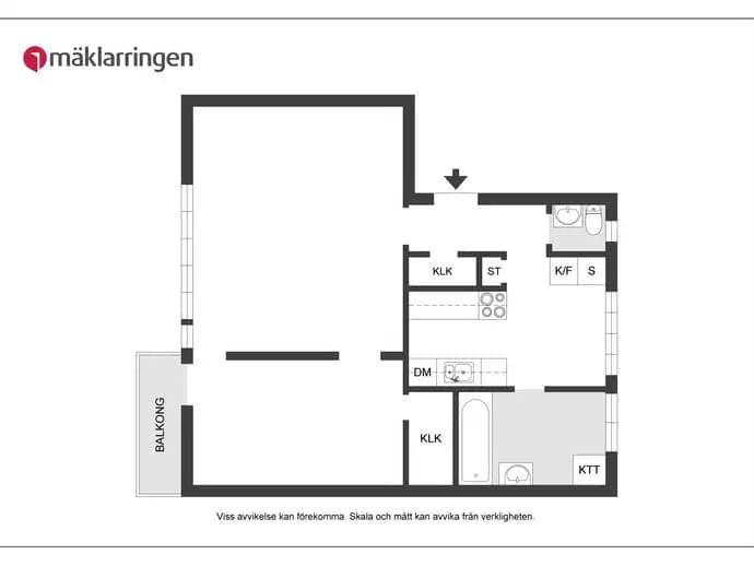 Floor plan for Tre kronors väg 25