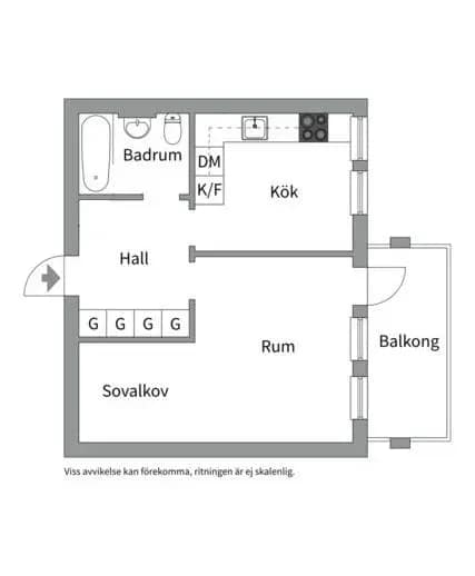 Planritning för Skarpövägen 53