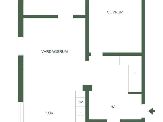 Floor plan for Karl Gerhards Väg 27