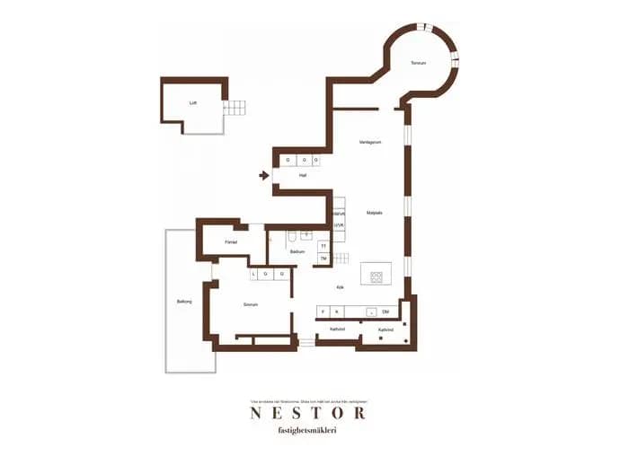 Floor plan for Mjölnarvägen 26