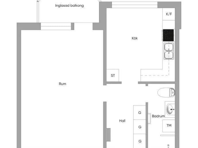 Floor plan for Alphyddevägen 33