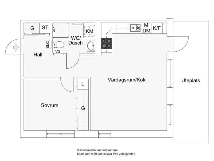 Floor plan for Finslipargränd 8