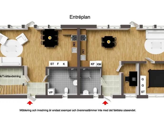 Planritning för Spiselvägen 11A