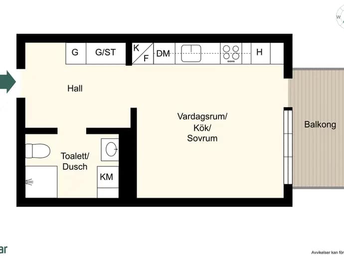 Planritning för Centralvägen 13