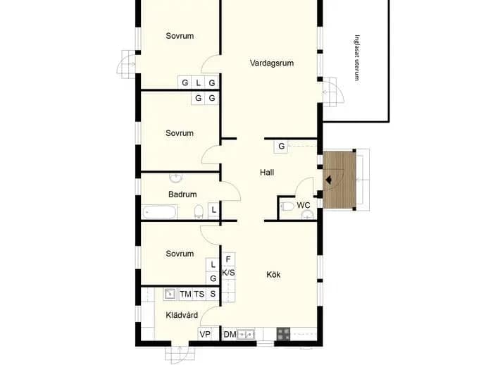 Floor plan for Lillerudsvägen 41B