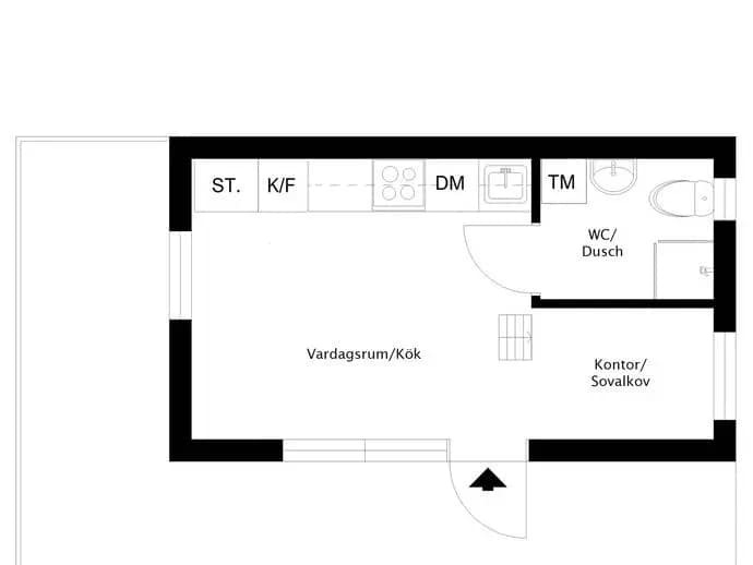 Floor plan for Björnvägen 9