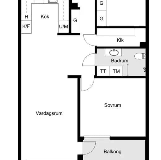 Planritning för Storvretsvägen 42, bv