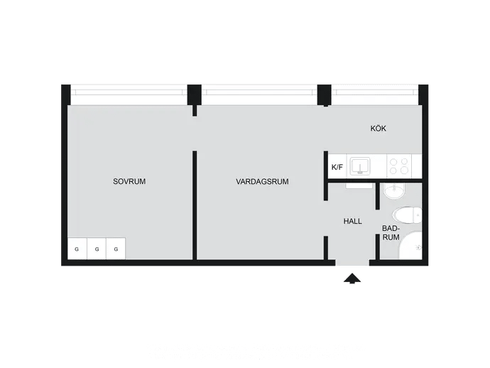 Planritning för Radarvägen 15
