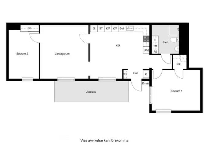 Floor plan for PARKALLÉN 31A