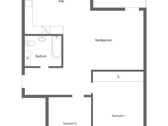 Floor plan for GRIBBYLUNDSVÄGEN 78A
