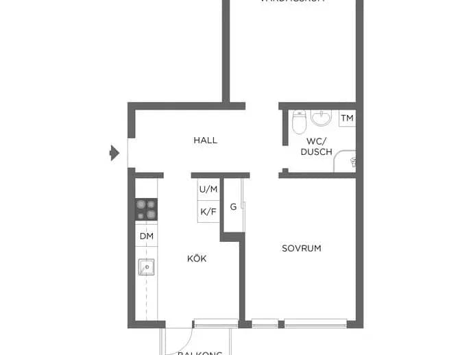 Planritning för Ringvägen 122