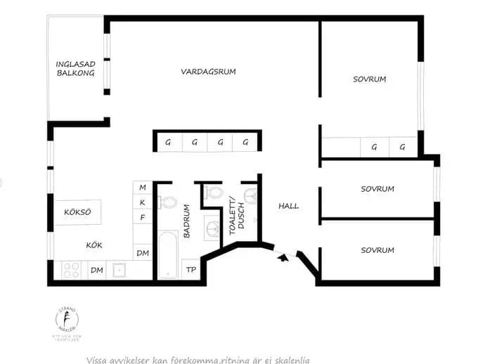 Floor plan for Sleipnervägen 3