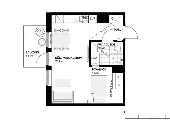 Floor plan for Storseglet 35