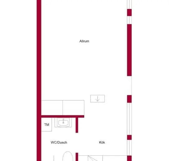 Planritning för Runstens byväg 78B