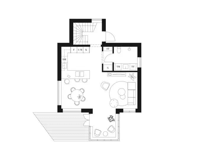 Floor plan for Ägirs gränd 2 - Gröna Villan